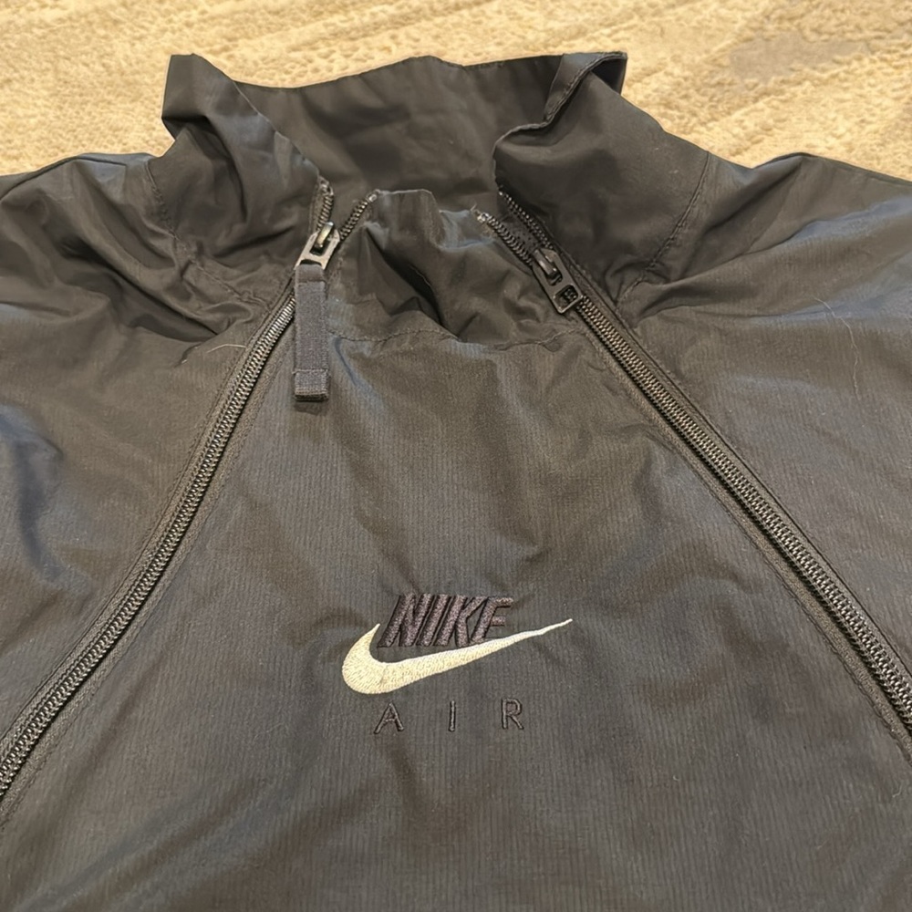 Black NIKE Air Men’s Jacket half zip center swoosh in GUC SIZE S - Picture 4 of 10